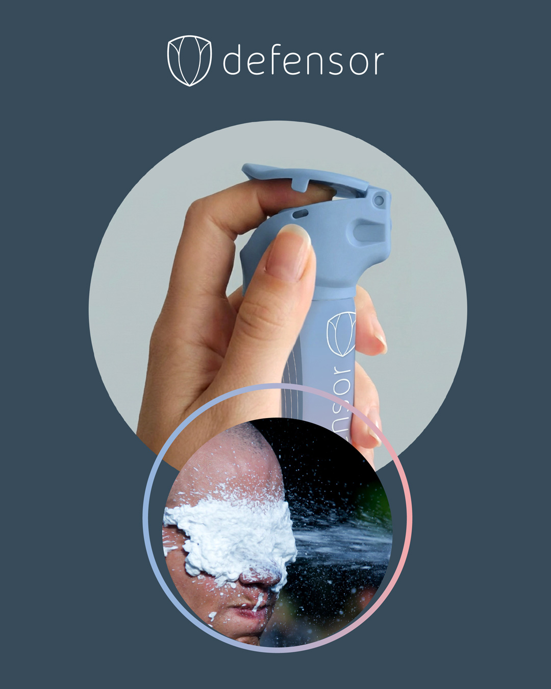 Defensor — Spray de Defesa Pessoal | Leve. Discreto. Sempre com você.